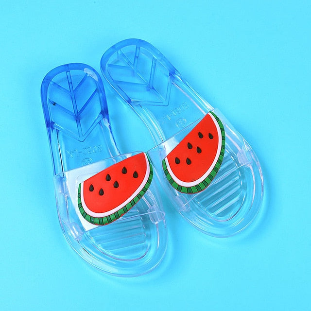 Summer Women's Shoes Summer Slide Shoe Sandals Cute Home House Slippers Transparent Flip Flops Sandalias De Mujer Women Sandals