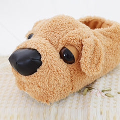 Women Anime Cartoon Dog Slippers Lovers Warm Indoor Woman Slippers Plush Shoes Girl Home Pantufas House Ladies Slippers Children