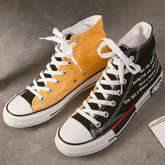 High Top Shoes Women Plus Size 270 mm Designer Sneakers 2020 Fashion High Top Sneakers Autumn Women's Canvas Shoes