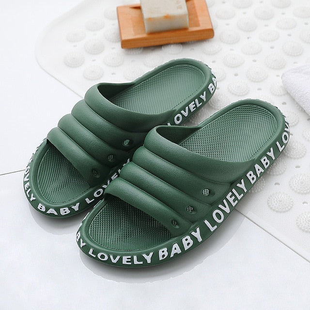 ASIFN Women's Beach Slippers Female Summer Slides Fashion Flip Flop Women Ladies Mules Non-slip Men House Soft Sole New Shoes