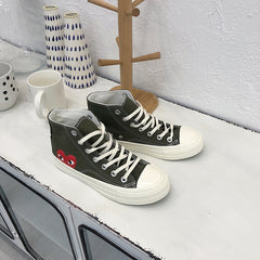 BONJEAN Wild Classic Retro Canvas Shoes Love Women Platform Sneakers  Zapatos De Mujer  Shoes Woman Tenis Masculino Adulto