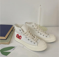 BONJEAN Wild Classic Retro Canvas Shoes Love Women Platform Sneakers  Zapatos De Mujer  Shoes Woman Tenis Masculino Adulto