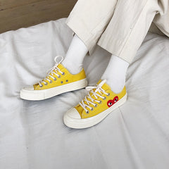 BONJEAN Wild Classic Retro Canvas Shoes Love Women Platform Sneakers  Zapatos De Mujer  Shoes Woman Tenis Masculino Adulto