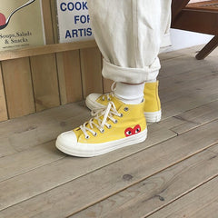 BONJEAN Wild Classic Retro Canvas Shoes Love Women Platform Sneakers  Zapatos De Mujer  Shoes Woman Tenis Masculino Adulto