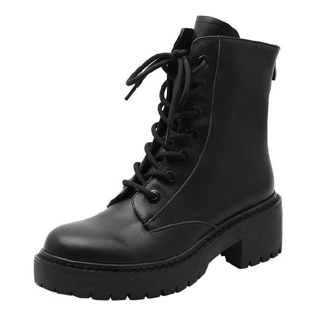 Short tube women's boots handsome motorcycle boots casual all-match snow boots autumn and winter short boots women BB-07