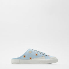 2020 New Women's Shoes Color Matching Daisy Pattern Sneakers Canvas Shoes Women