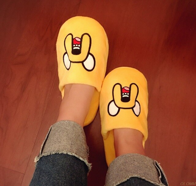 2020 Hot Women indoor Slippers Adventure Time Slippers Lovers Jake BMO Warm Woman Slippers Finn Plush Shoes Home House Slippers