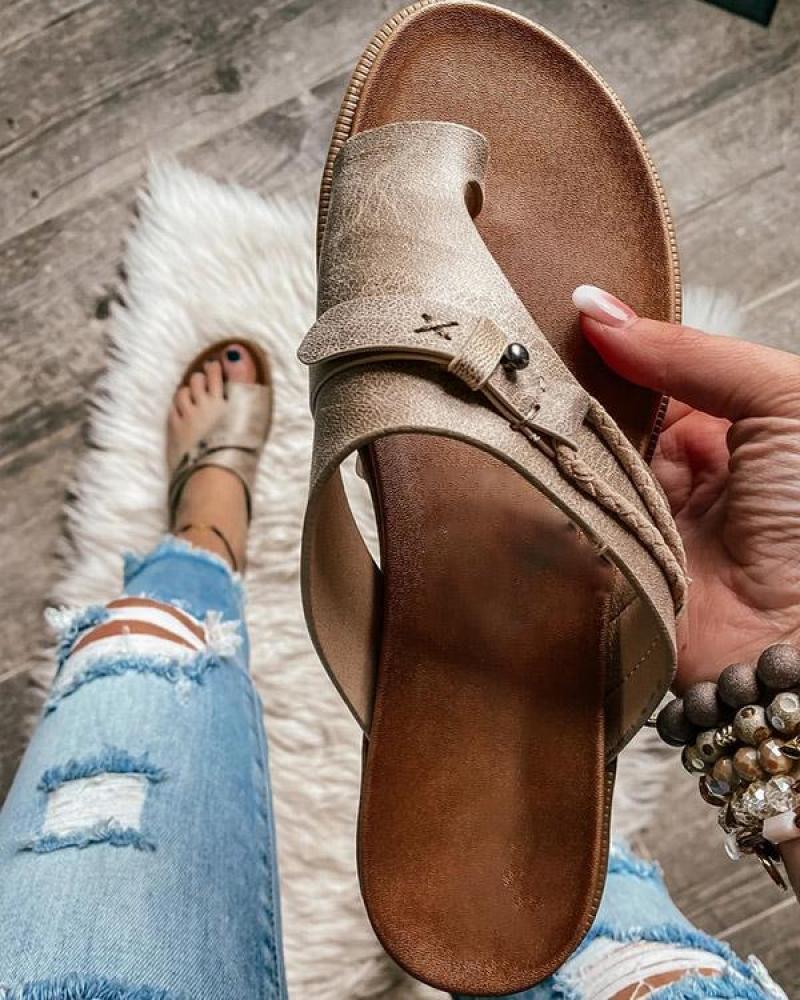 2021 Summer Women Sandals Retro Flip-Flops Flat Shoes Casual Non-Slip Ladies Slides Beach Zapatos Mujerfootwear Females Comfy